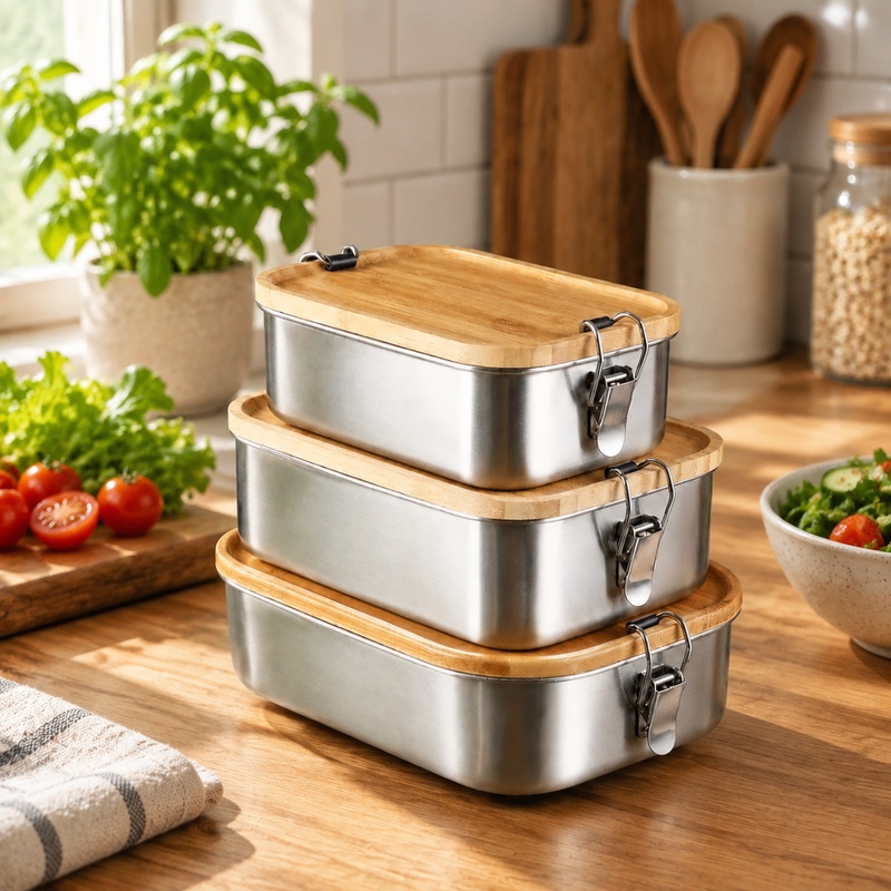 Food Storage Meals - علبة طعام متينة مصنوعة من الفولاذ