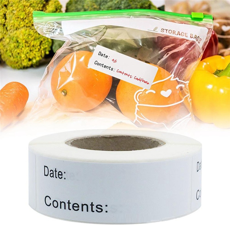 Food Storage Labels - ملصق تخزين المواد الغذائية ذاتي اللصق