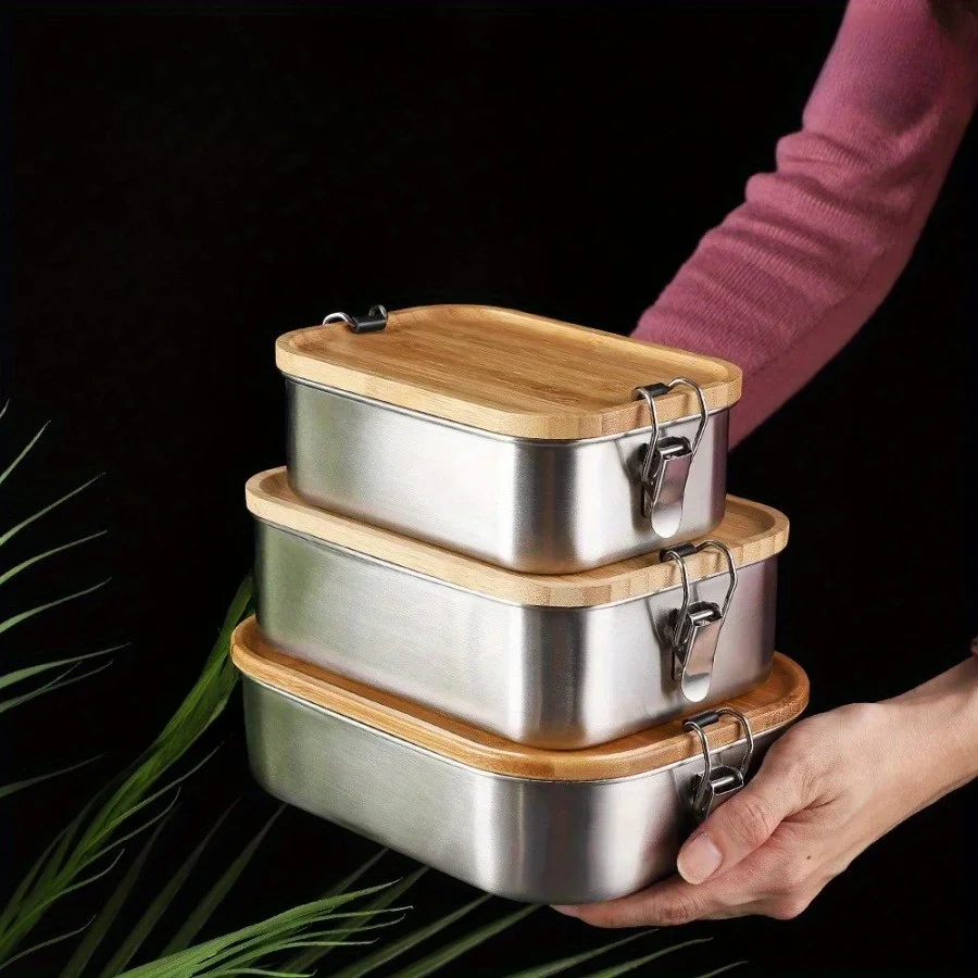 Food Storage Meals - صندوق غداء جديد من الفولاذ المقاوم