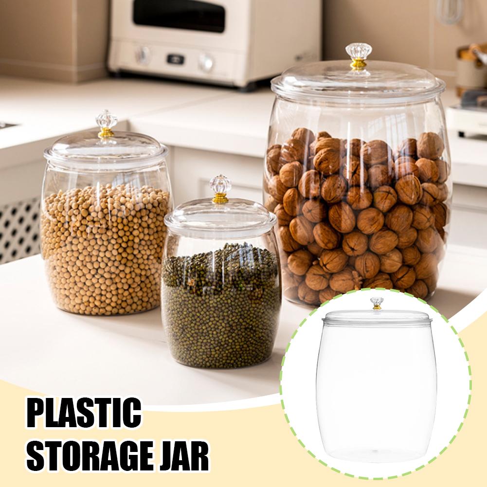 Food Storage Containers - وعاء بلاستيكي شفاف كبير محكم الإغلاق