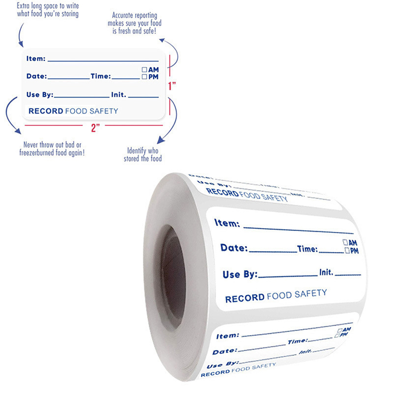 Food Storage Labels - جديد # 500 قطعة/لفة ملصقات مطبخ
