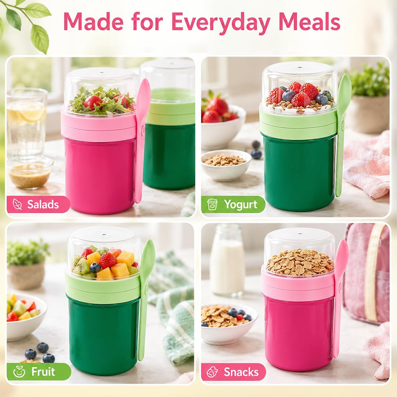 كوب محمول مزدوج الطبقات للشوفا - مراجعة Food Storage Meals وسعره