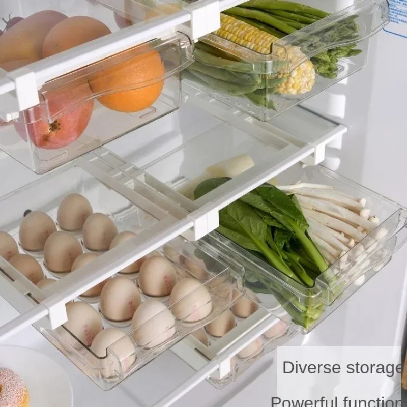 صندوق تخزين معلق منزلق للثلاجة - مراجعة Food Storage With Dividers وسعره