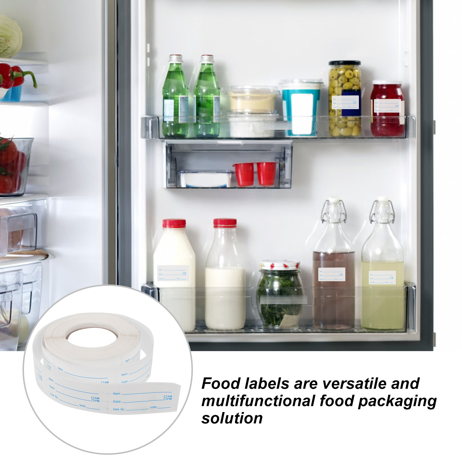1 لفة من ملصقات تواريخ الصلاحي - مراجعة Food Storage Labels وسعره