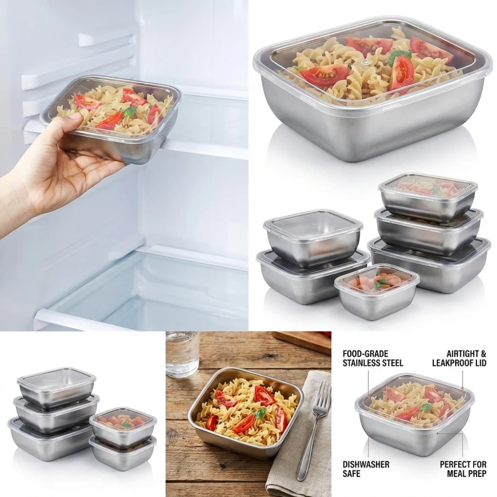 6 قطع من حاويات تخزين الطعام ا - مراجعة Food Storage Meals وسعره