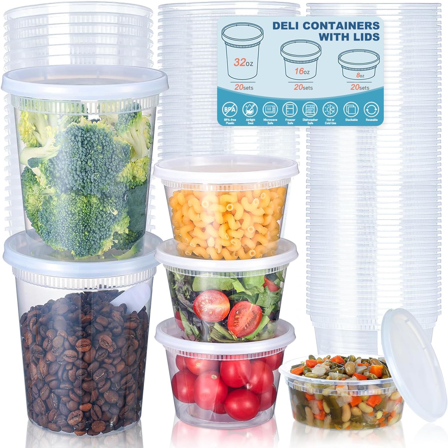 24 قطعة من حاويات تخزين الطعام - مراجعة Food Storage Meals وسعره
