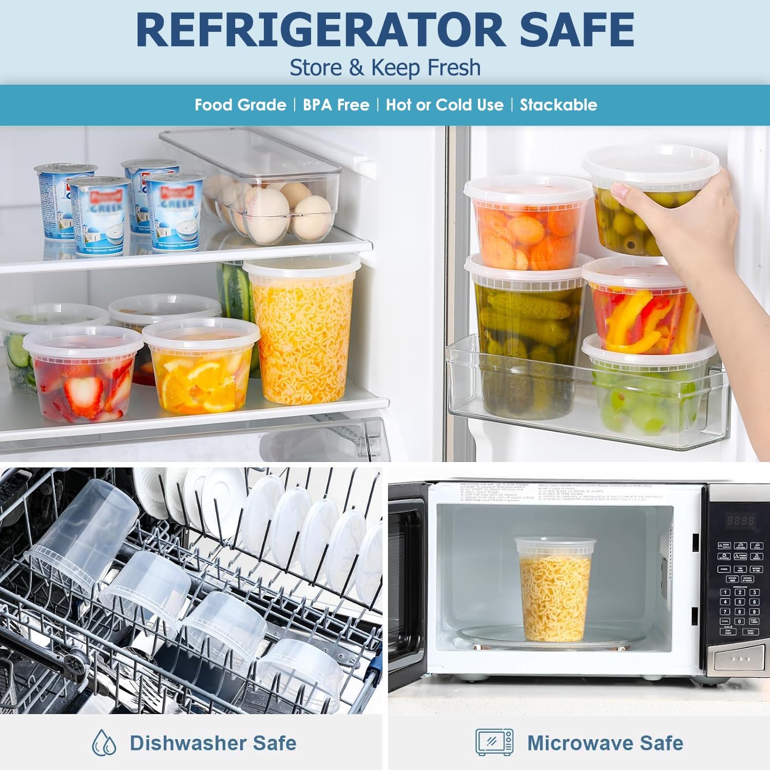 24 قطعة من حاويات تخزين الطعام - مراجعة Food Storage Meals وسعره