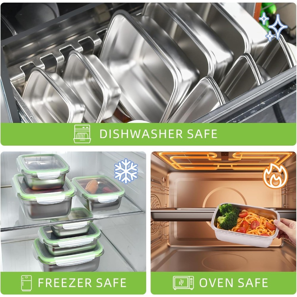 1/3 قطعة الغذاء تخزين الحاويات - مراجعة Food Storage Oven Safe وسعره